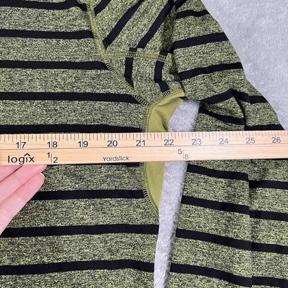 Robert Graham Pullover Mens Large Green Black Striped 1/4 Zip Performance Golf - Picture 8 of 9